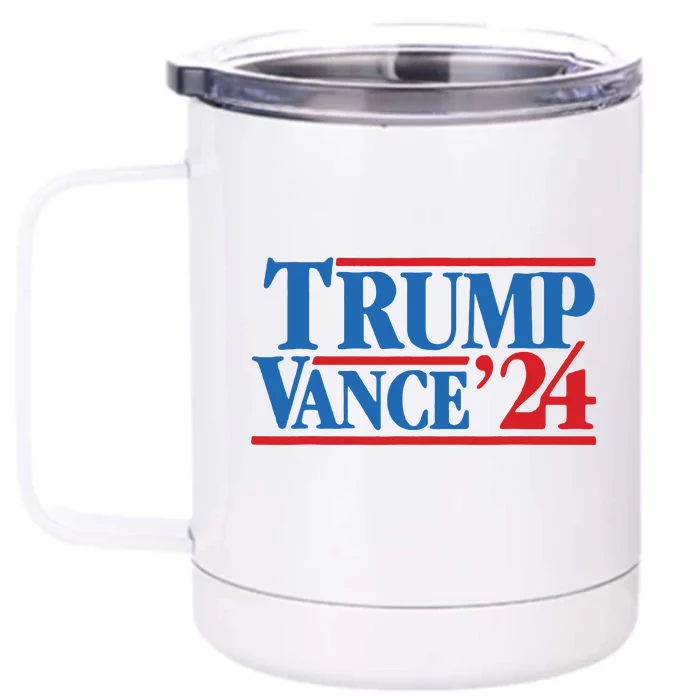 Trump Vance 2024 Vintage Front & Back 12oz Stainless Steel Tumbler Cup