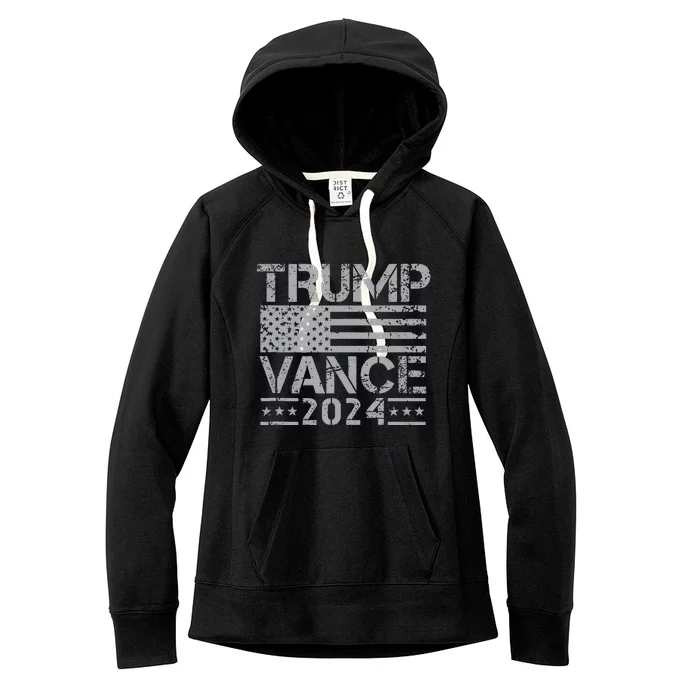 Trump Vance 2024 Military Veterans For Trump Women's Fleece Hoodie