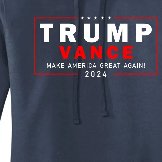 Trump Vance 2024 Make America Great Again Maga President Women's Pullover Hoodie