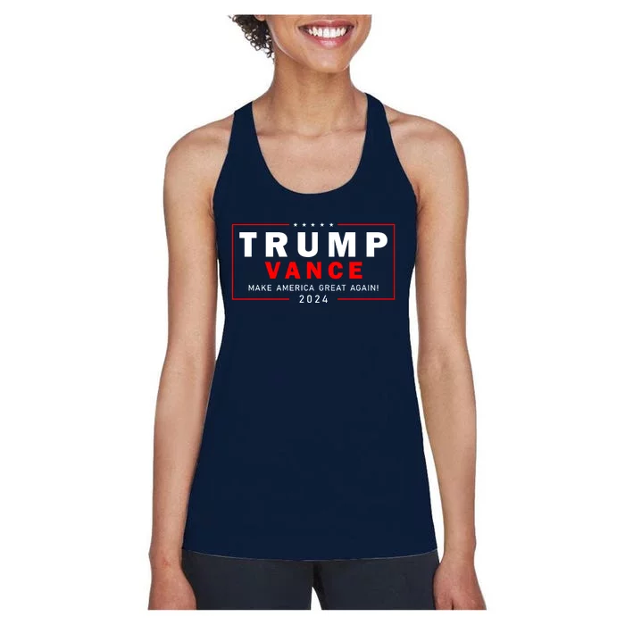 Trump Vance 2024 Make America Great Again Maga President Women's Racerback Tank