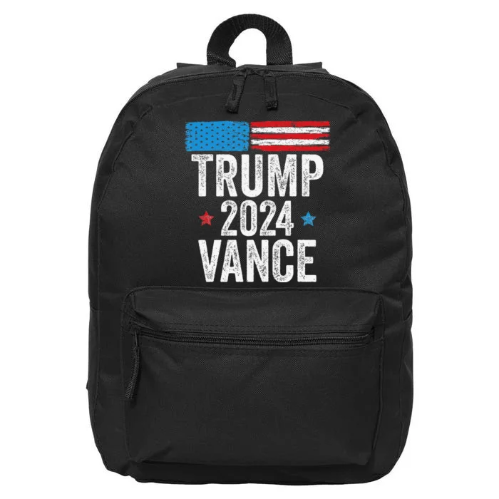 Trump Vance 2024 Donald Trump Jd Vance 2024 Pro Trump 2024 16 in Basic Backpack