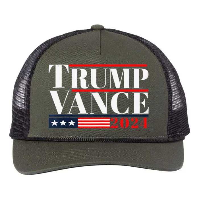 Trump Vance 2024 Retro Rope Trucker Hat Cap