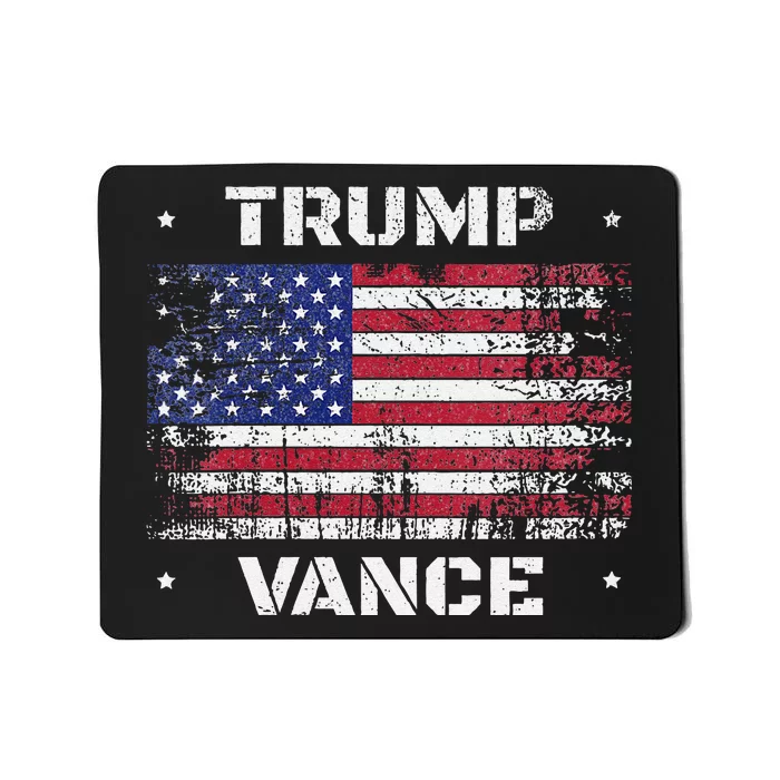 Trump Vance 2024 Distressed Us Flag Election President 2024 Mousepad