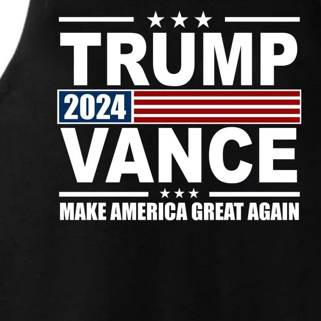 Trump Vance 2024 Make America Great Again Ladies Tri-Blend Wicking Tank