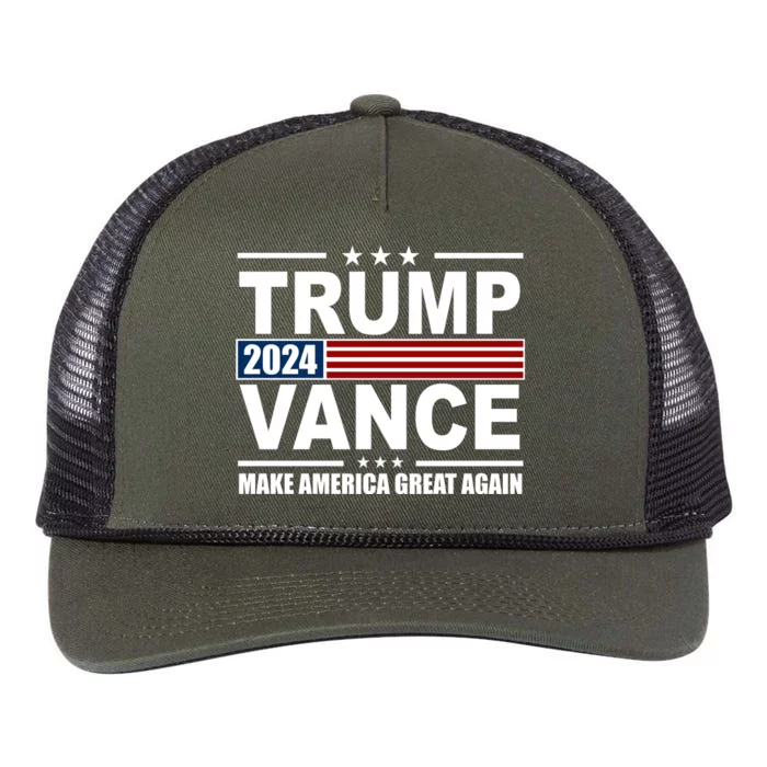 Trump Vance 2024 Make America Great Again Retro Rope Trucker Hat Cap