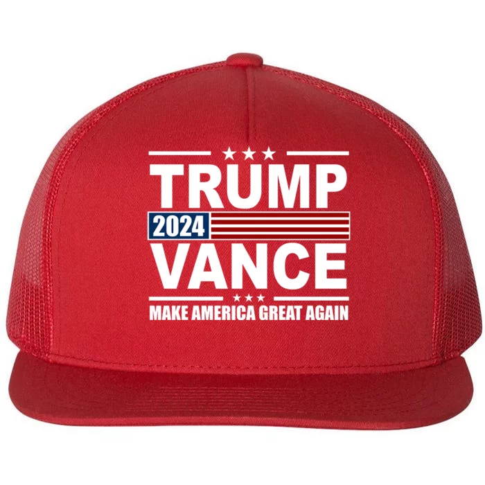 Trump Vance 2024 Make America Great Again Flat Bill Trucker Hat