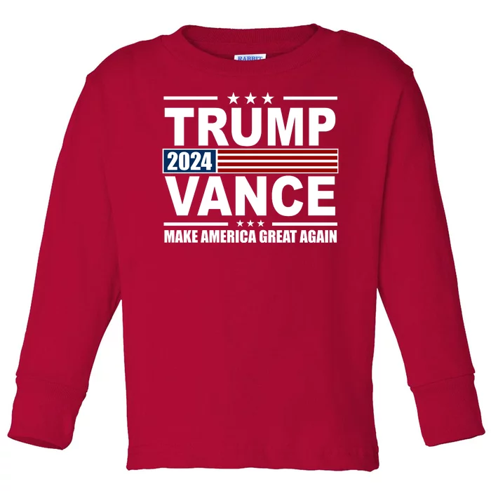 Trump Vance 2024 Make America Great Again Toddler Long Sleeve Shirt