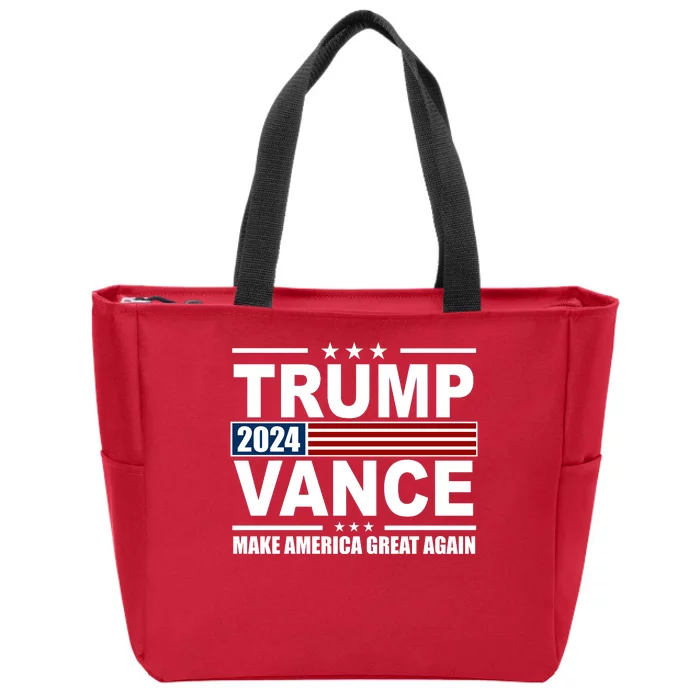 Trump Vance 2024 Make America Great Again Zip Tote Bag