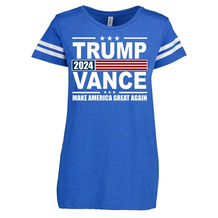 Trump Vance 2024 Make America Great Again Enza Ladies Jersey Football T-Shirt