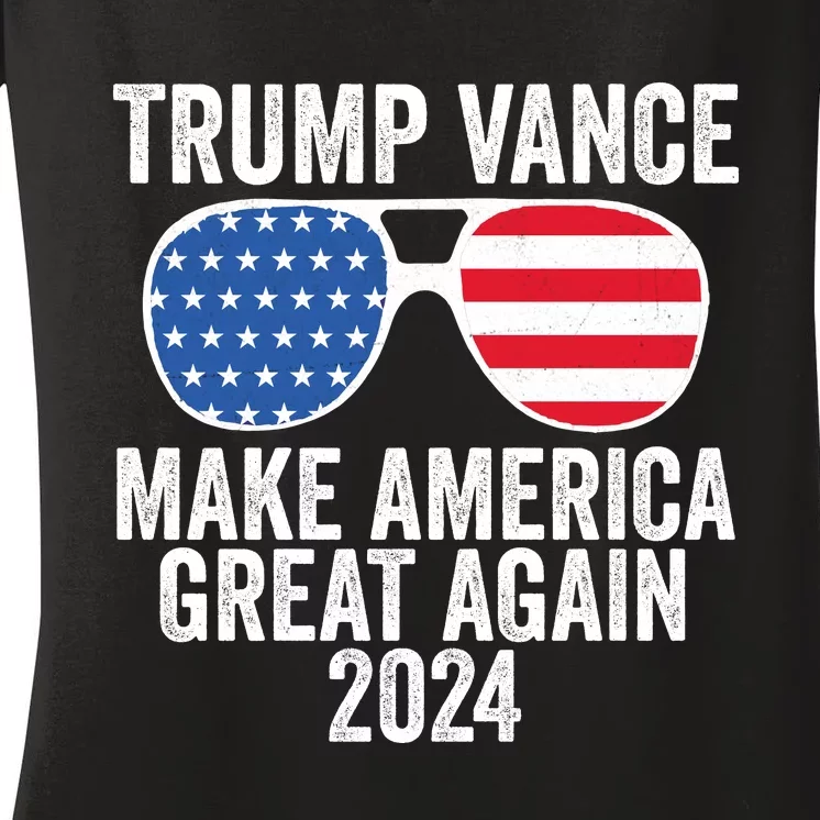 Trump Vance 2024 Make America Great Again Trump 2024 Women's V-Neck T-Shirt