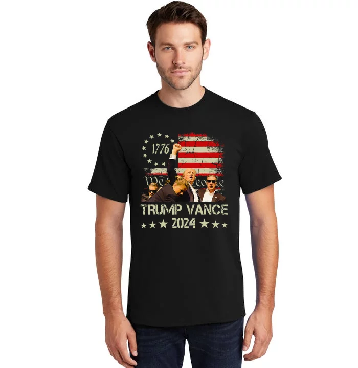 Trump Vance 2024 President Trump Supporter Reelection Tall T-Shirt