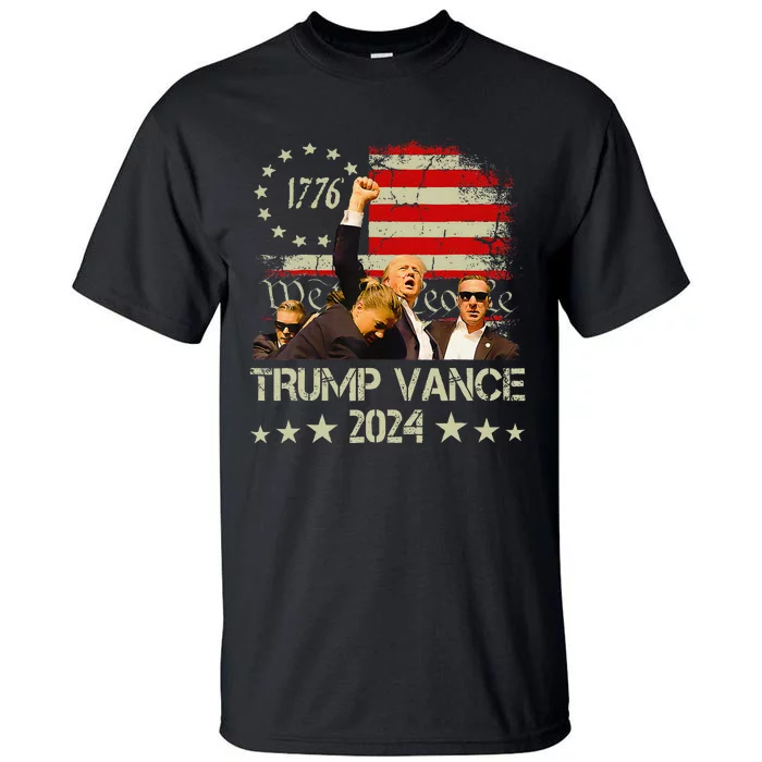 Trump Vance 2024 President Trump Supporter Reelection Tall T-Shirt