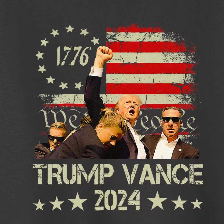 Trump Vance 2024 President Trump Supporter Reelection Toddler T-Shirt