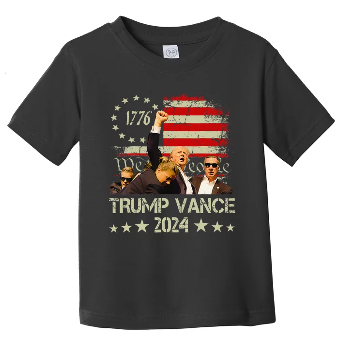 Trump Vance 2024 President Trump Supporter Reelection Toddler T-Shirt