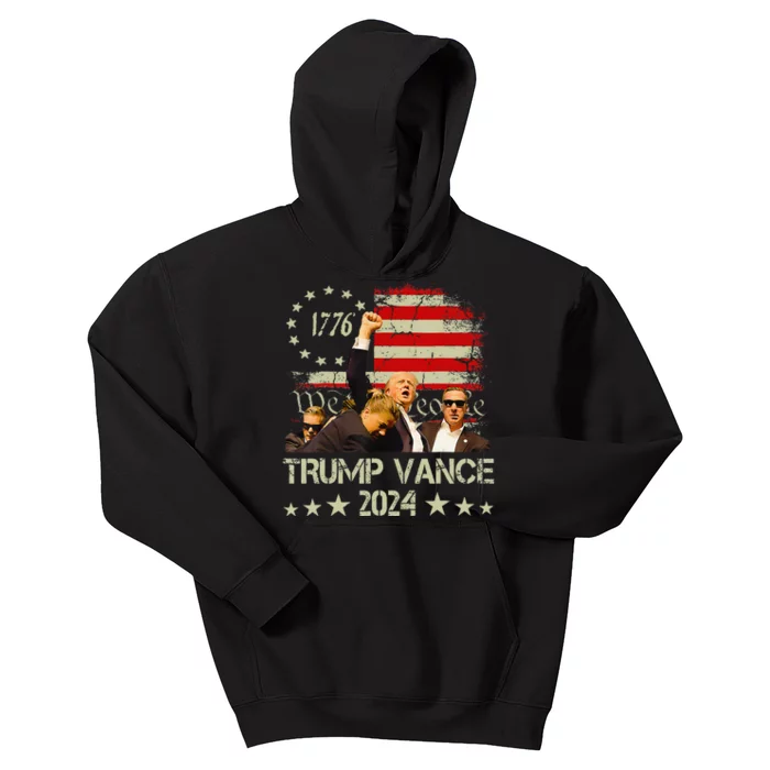 Trump Vance 2024 President Trump Supporter Reelection Kids Hoodie