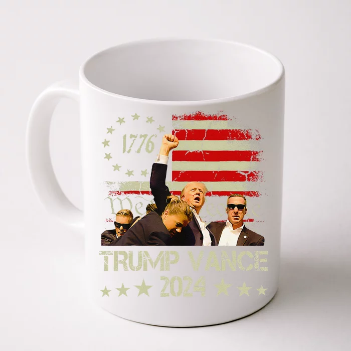 Trump Vance 2024 President Trump Supporter Reelection Front & Back Coffee Mug