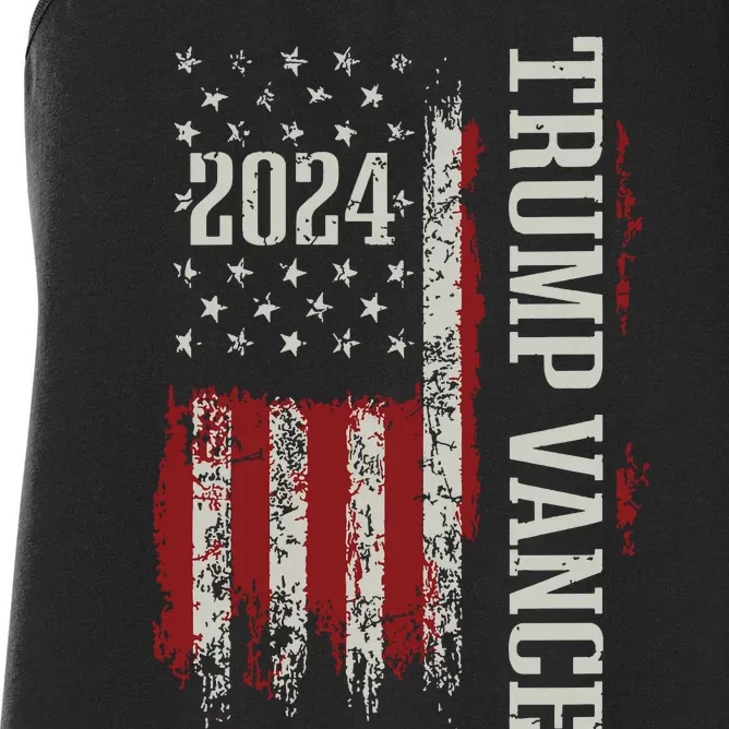 Trump Vance 2024 President Trump Supporter Reelection Women's Racerback Tank