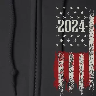 Trump Vance 2024 President Trump Supporter Reelection Full Zip Hoodie