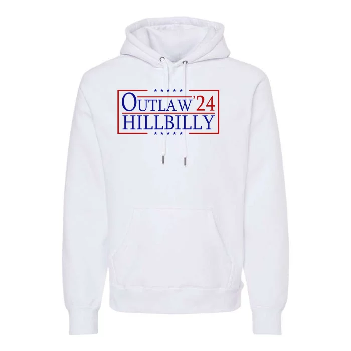 Trump Vance 24 Outlaw Hillbilly Us Flag Vintage Premium Hoodie