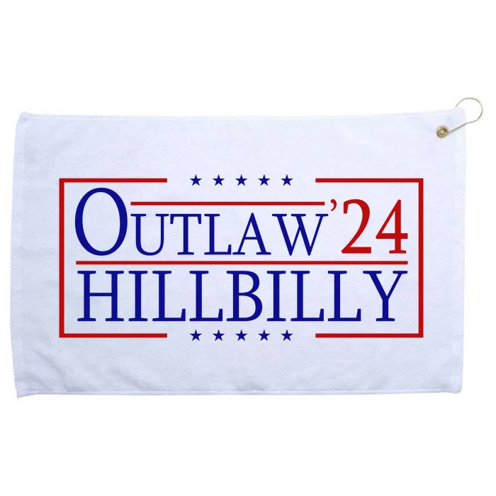 Trump Vance 24 Outlaw Hillbilly Us Flag Vintage Grommeted Golf Towel