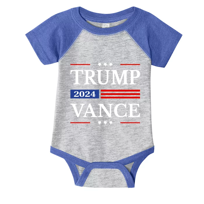 Trump Vance 2024 Donald Trump 2024 President Jd Vance J D Great Gift Infant Baby Jersey Bodysuit