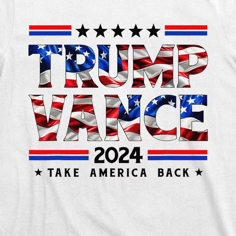 Trump Vance 2024 Donald Trump J.D. Vance Take America Back T-Shirt