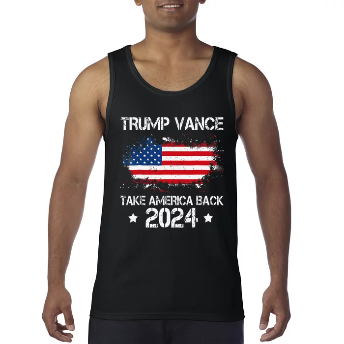 Trump Vance 2024 President Trump Supporter Take America Back Tank Top