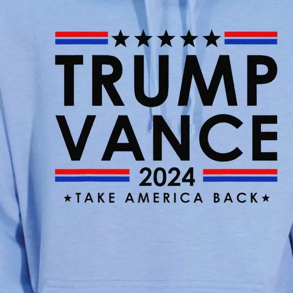 Trump Vance 2024 Donald Trump J.D. Vance Take America Back Unisex Surf Hoodie