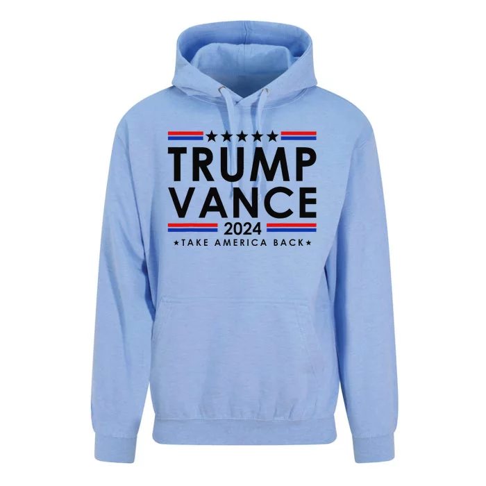 Trump Vance 2024 Donald Trump J.D. Vance Take America Back Unisex Surf Hoodie