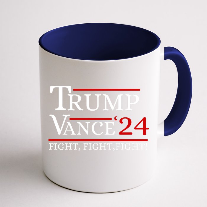 Trump Vance 24 Trump Fight Front & Back Coffee Mug