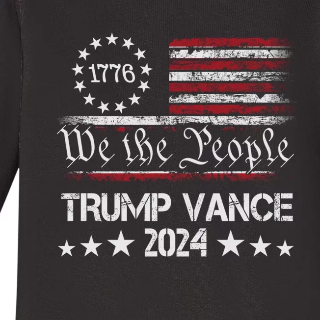 Trump Vance 2024 President Baby Long Sleeve Bodysuit