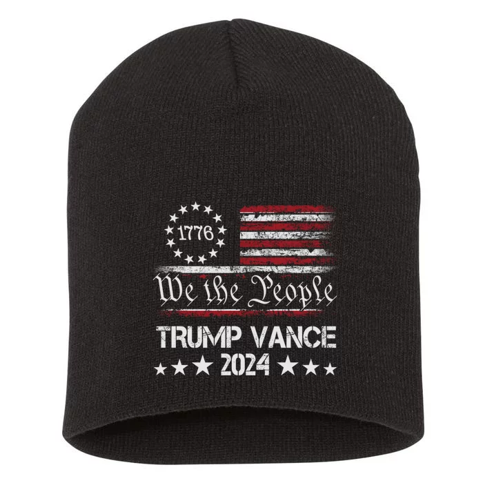 Trump Vance 2024 President Short Acrylic Beanie