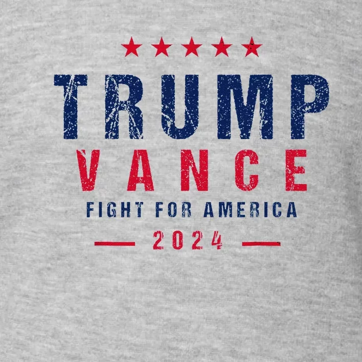 Trump Vance 2024 Flag Usa President Election Patriotic Toddler Sweatshirt