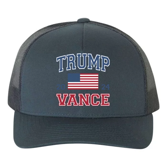 Trump Vance 2024 Donald Trump J D Vance For President Gift Yupoong Adult 5-Panel Trucker Hat