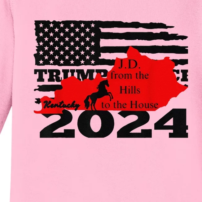 Trump Vance 2024 Us Election 2024 President Election Baby Long Sleeve Bodysuit