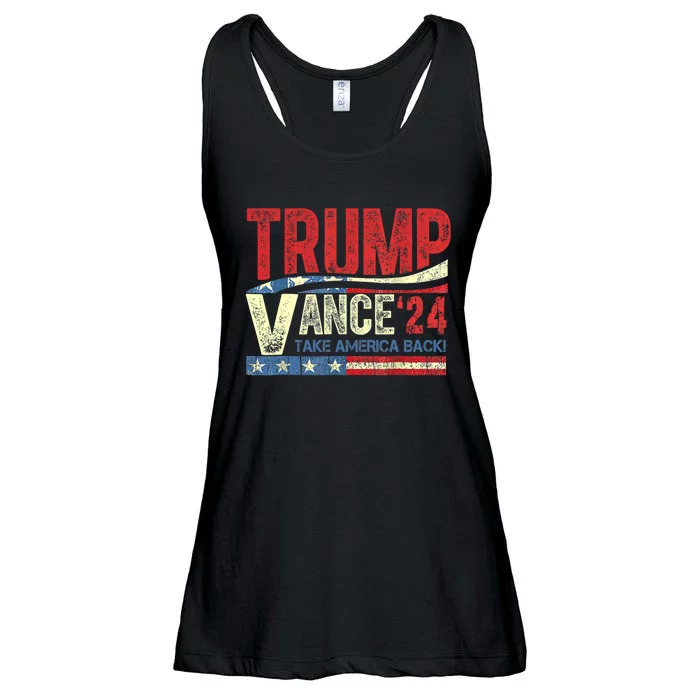 Trump Vance 24 Vintage 2024 Ladies Essential Flowy Tank