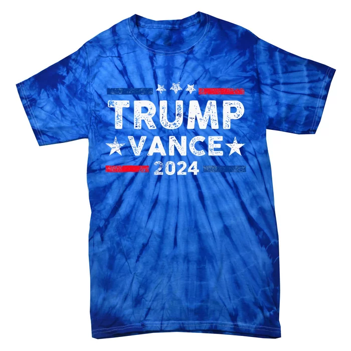 Trump Vance 2024 President Trump Supporter Reelection Tie-Dye T-Shirt