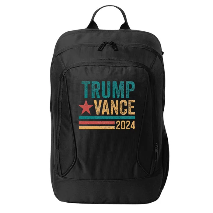 Trump Vance 2024 Retro Stripe Trump Jd Vance City Backpack