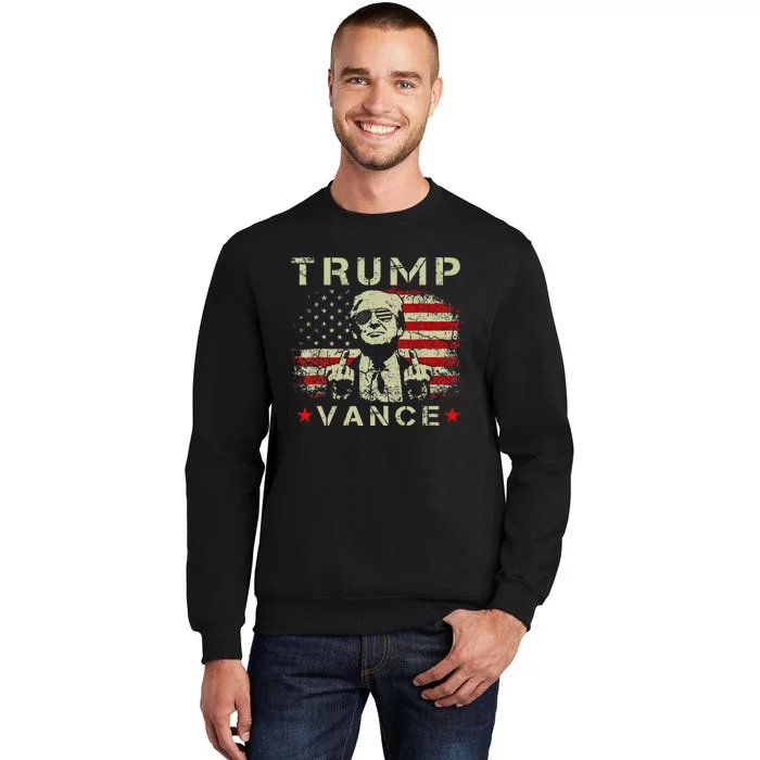 Trump Vance 2024 President Trump Supporter Reelection Tall Sweatshirt