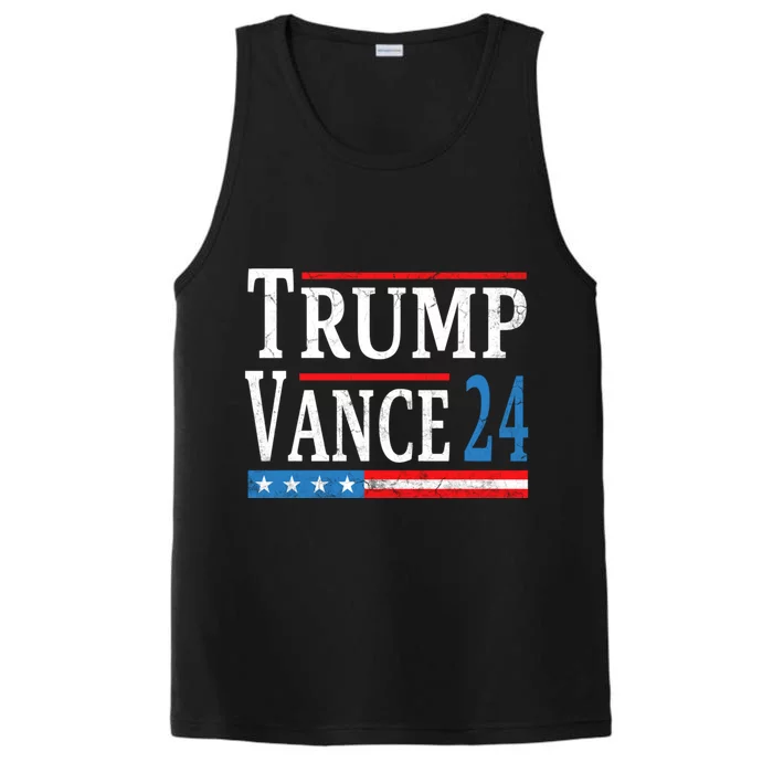 Trump Vance 2024 President Trump Supporter Reelection Performance Tank