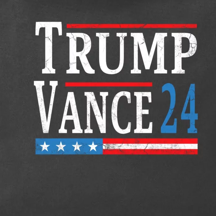 Trump Vance 2024 President Trump Supporter Reelection Zip Tote Bag