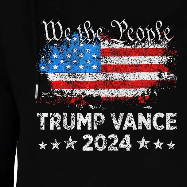 Trump Vance 2024 President Trump Supporter Reelection Womens Funnel Neck Pullover Hood