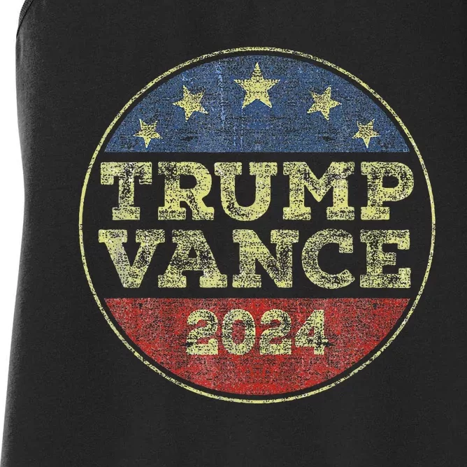 Trump Vance 2024 For President Vp Election 2024 Pocket Women's Racerback Tank