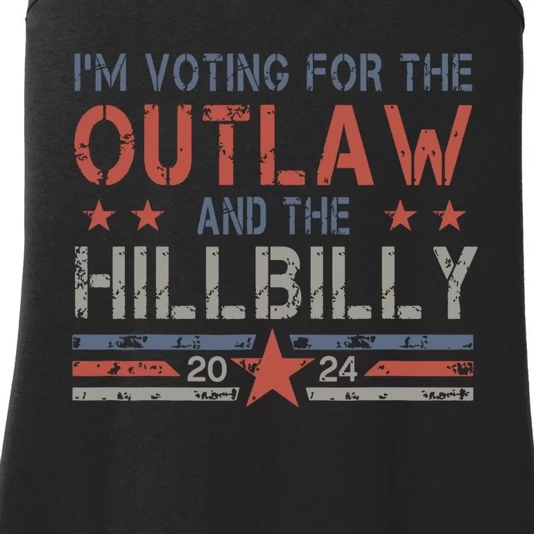 Trump Vance 2024 Donald Trump Jd Vance Outlaw Hillbilly Ladies Essential Tank