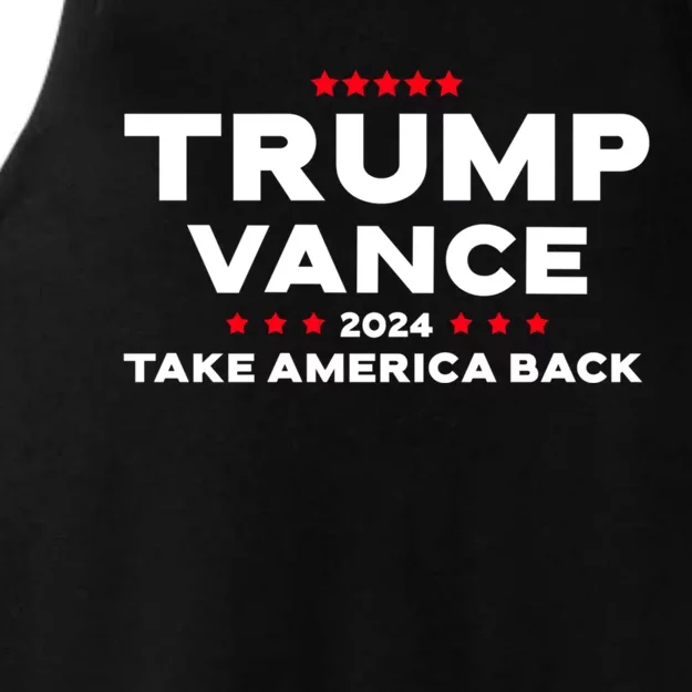 Trump Vance 2024 President Trump Supporter Re Election Ladies Tri-Blend Wicking Tank