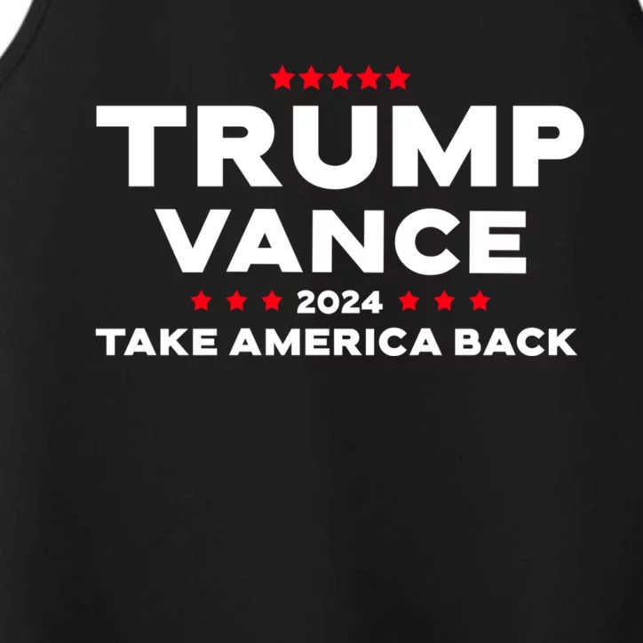 Trump Vance 2024 President Trump Supporter Re Election Performance Tank