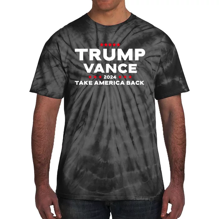 Trump Vance 2024 President Trump Supporter Re Election Tie-Dye T-Shirt