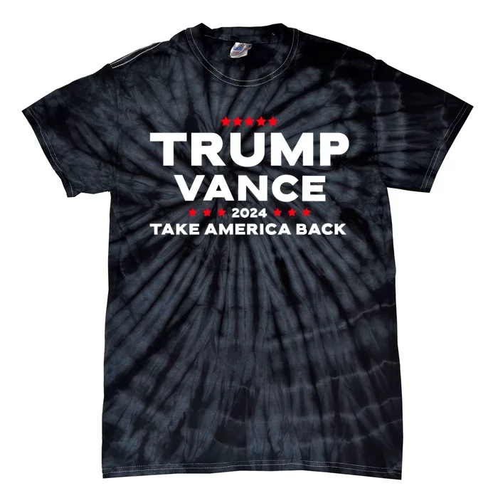 Trump Vance 2024 President Trump Supporter Re Election Tie-Dye T-Shirt