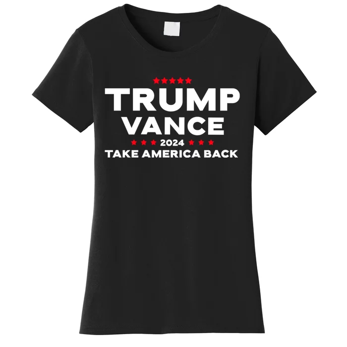 Trump Vance 2024 President Trump Supporter Re Election Women's T-Shirt