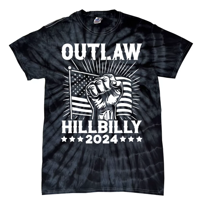 Trump Vance 2024 Donald Trump J.D. Vance Outlaw Hillbilly Tie-Dye T-Shirt